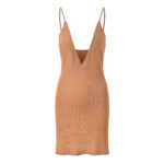 Pink Hollow Out Knitting Mini Dress Woman’s 2025 New Fashion Horn Sleeve Sweet Dress 5250073 - Image 6