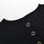 Black Knitted Hollow Long Dress Women 2024 Summer Slim Fit Office Ladies Elegant Robe 5240011 - Image 4