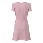 Pink Beading Slim Knitting Mini Dress Women's 2025 Pockets A-Line Sweet Girl New Fashion Design Dresses 5250103 - Image 4