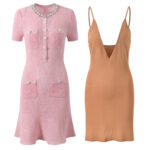Pink Hollow Out Knitting Mini Dress Woman’s 2025 New Fashion Horn Sleeve Sweet Dress 5250073 - Image 4