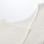 White Suspender Cross V-Neck Knitted Dress Women's 2025 Summer Elegant Lace Desses 5250100 - Image 5