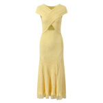 White Suspender Cross V-Neck Knitted Dress Women's 2025 Summer Elegant Lace Desses 5250100 - Image 2