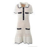 White Knitted Dress Women 2024 Summer New Style Elegant mini Dresses 5240114 - Image 2