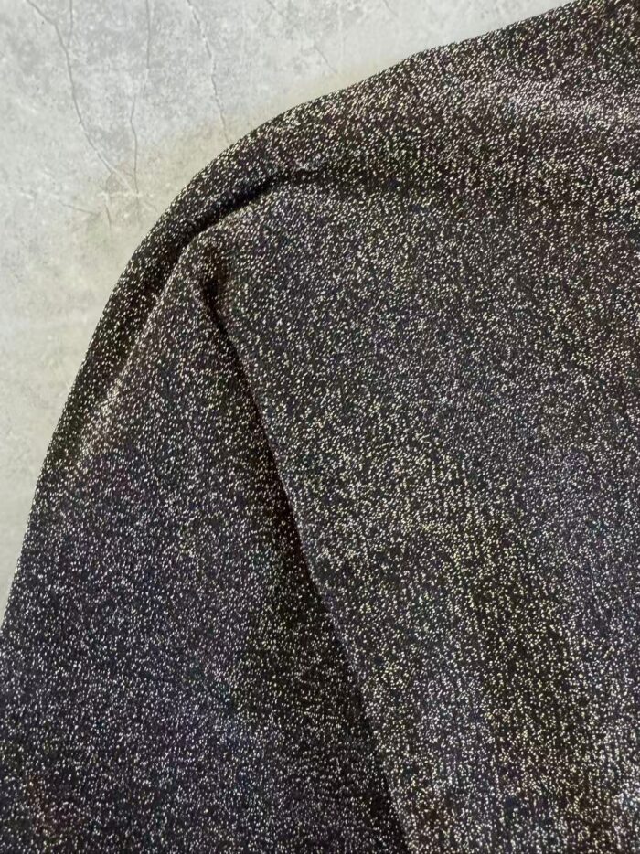 Round-neck Shiny Knitted Dress Women 2025 Autumn New Fashion Long-sleeved Elegant Mid-length Dress 5240224 - Image 3