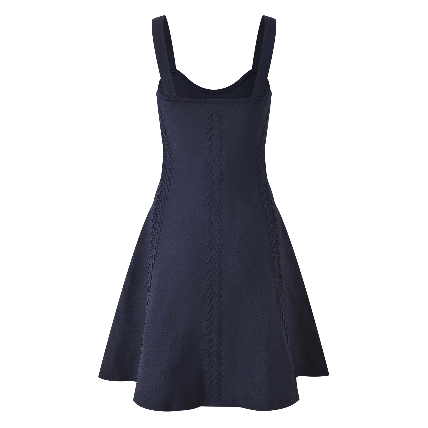 Blue Strap Design Knitted Dress Women's 2025 Summer New Elegant Vest Dress 5250181 - Image 5
