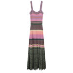 Women Vintage Knitted Dress Sleeveless Slim Fit French Brand Striped Elegant Party Fashion Dresses 520076 - Image 3
