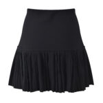 2025 early autumn new style black double-breasted slim fit round neck sleeveless top pleated skirt suit 5250214 - Image 5
