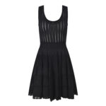 High-end New Short knited Dress Women's Summer Fashion Exquisite Design Sleeveless Vest Stitching Dress 5025100 - Image 4