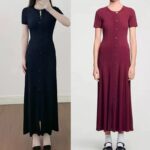 Dark blue Hollow Knitted Dress Women 2025 Autumn Short Sleeve Elegant Slim Party Dress 5250281