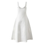 White Strap Design Knitted Long Dress Women's 2025 Summer New Elegant Vest Dress 5250263 - Image 6