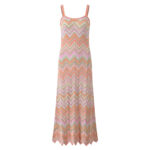 2025 autumn new wave pattern elegant slim fit long seaside vacation suspender dress - Image 2