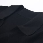 Temperament slim V-neck buttoned knitted mid-length skirt 2025 summer new knitted dress women's French style 5210499 - Image 4