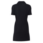 2025 autumn new French lady Chanel style heavy jewelry button black texture dress - Image 3