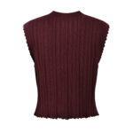 French Short Skirt Set Women's Round Neck Sleeveless Vest Short Knitted Top + Pleated Skirt 2024 New Early Autumn 5240126 - Image 3
