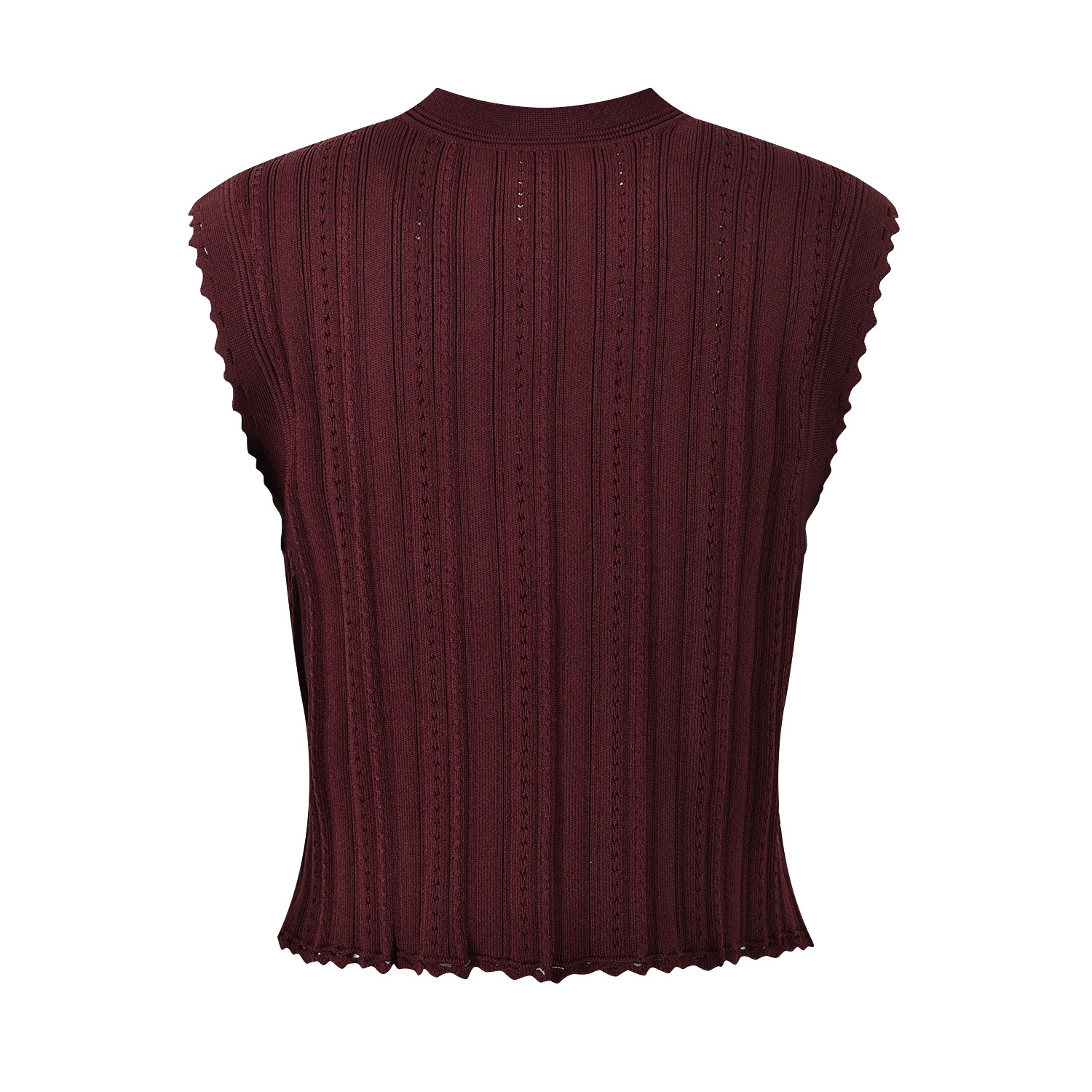 French Short Skirt Set Women's Round Neck Sleeveless Vest Short Knitted Top + Pleated Skirt 2024 New Early Autumn 5240126 - Image 3