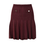 French Short Skirt Set Women's Round Neck Sleeveless Vest Short Knitted Top + Pleated Skirt 2024 New Early Autumn 5240126 - Image 4