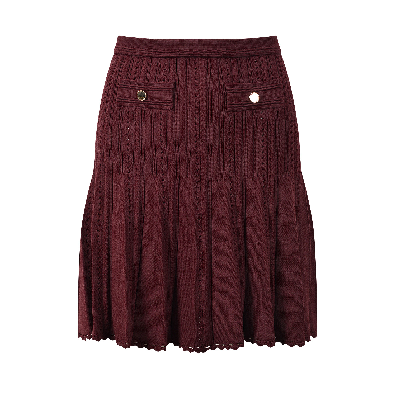 French Short Skirt Set Women's Round Neck Sleeveless Vest Short Knitted Top + Pleated Skirt 2024 New Early Autumn 5240126 - Image 4