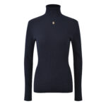 Women Turtleneck Sweater Simple Ribbed Slim Long Sleeve 2024 Early Autumn Female Knitted Bottoming Pullover 5240205 - Image 2