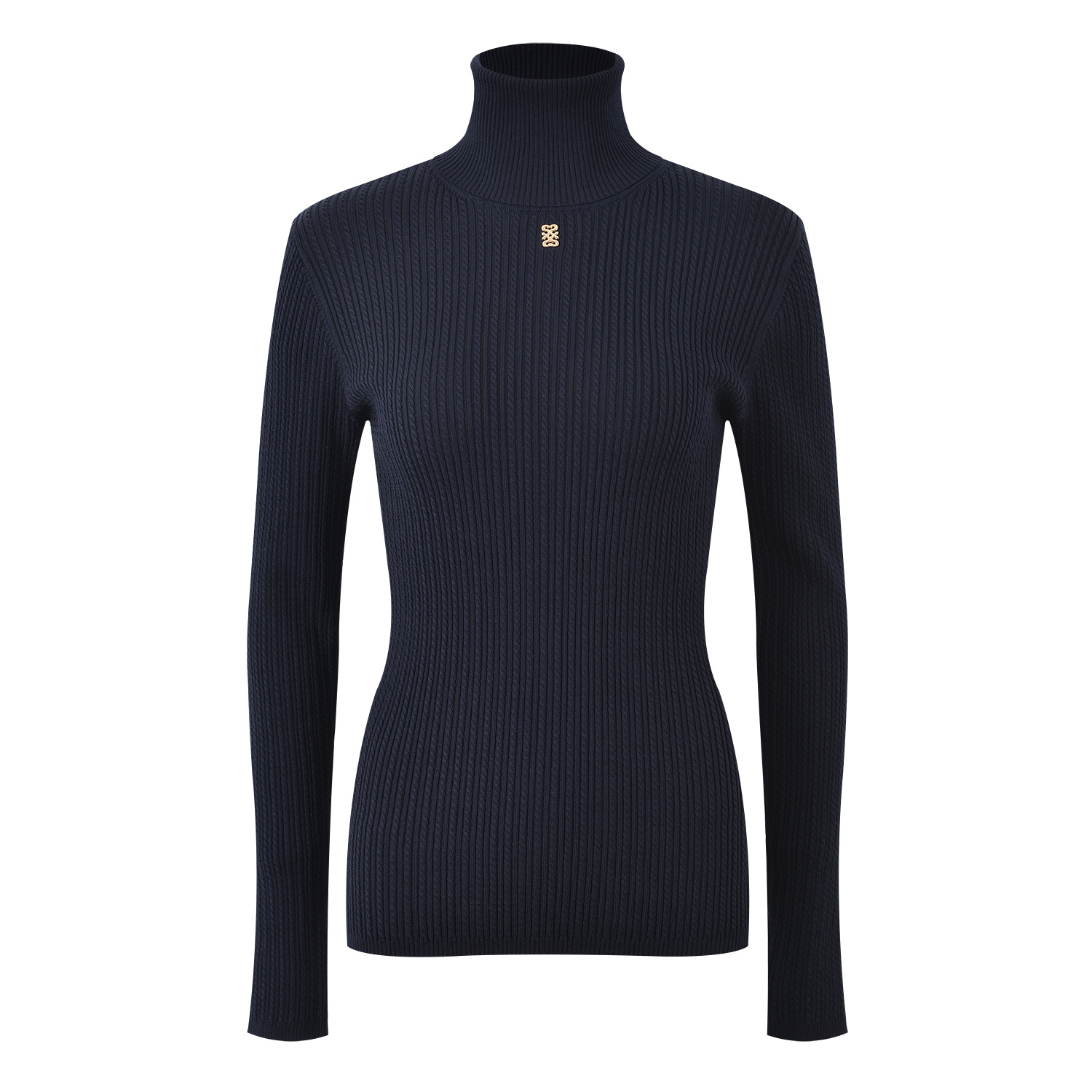 Women Turtleneck Sweater Simple Ribbed Slim Long Sleeve 2024 Early Autumn Female Knitted Bottoming Pullover 5240205 - Image 2