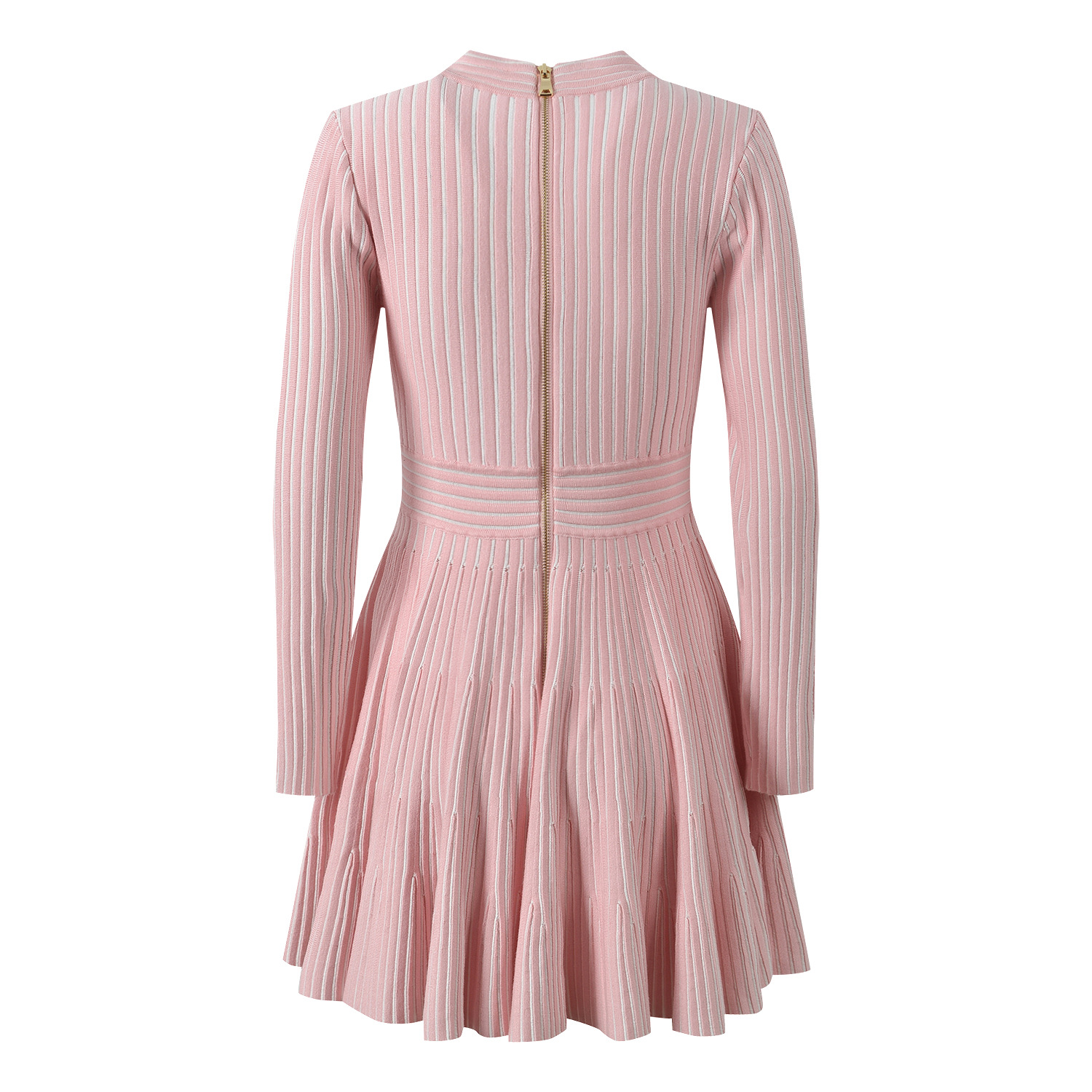 2025 Autumn/Winter New Style French Chic Little Black Dress with V-neck, Metal Buckle, Slimming Waistline, Elegance and Grace, Long Sleeve - Image 3