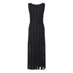2025 Fall New Model: Zipper Decoration, Flowing Sleeveless Lace Chiffon Dress with Flowing Sleeves and Flowing Fringe, Stylish and Slim Fit, Round Neck 5250291 - Image 3