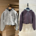 Fashionsole 2025 Fall/Winter Cool & Cute Colorblock Hooded Zipper Sports Short-Sleeved Sweatshirt Women's Jacket