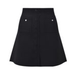 French socialite Xiaoxiangfeng heavy industry pearl collar temperament elegant and fashionable slimming top+half skirt black suit - Image 3
