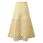 2026 Spring-Summer Collection: Three-piece set featuring a diamond-patterned mesh, heavy-duty heat-set rhinestone-embellished round-neck knitted cardigan, vest, and half-length skirt 5250535 - Image 4