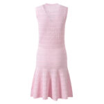 2026 Spring and Summer New Collection: French Chic Style, Soft Pink, Gentle Flair, Sweet Elegance, Slimming Effect, Round Neck, Sleeveless Dress 6260113 - Image 3