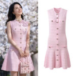 2026 Spring and Summer New Collection: French Chic Style, Soft Pink, Gentle Flair, Sweet Elegance, Slimming Effect, Round Neck, Sleeveless Dress 6260113