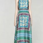 2026 Summer Dopamine Printed Collar Shirt Elastic Waist Shorts Waist Dress 626481